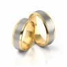 złote obrączki dwukolorowe 6,5 mm.